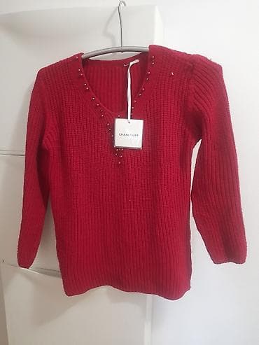 Džemper CHANCE OFF – ženski, crvene boje - Model: pleteni džemper sa na lalafo.rs Džemper CHANCE OFF – ženski, crvene boje - Model: pleteni džemper sa