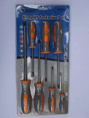 Tools & Equipment: GEKO komplet odvijača – Torx 7 delova (model G30549) - Tip: ručni at lalafo.rs — 1 Tools & Equipment: GEKO komplet odvijača – Torx 7 delova (model G30549) - Tip: ručni — 1