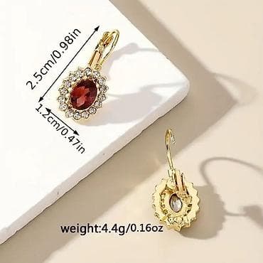 Vintage inspirisane viseće minđuše – ovalni kristali sa okvirom od na lalafo.rs — 4 Vintage inspirisane viseće minđuše – ovalni kristali sa okvirom od — 4