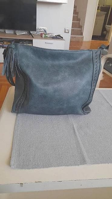 Ženska torba preko ramena – tamno plava/sivo-plava - Materijal na lalafo.rs Ženska torba preko ramena – tamno plava/sivo-plava - Materijal