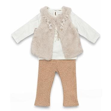 Komplet za devojčice – 3 dela - Dugi beli duksić/bluza sa okruglim na lalafo.rs Komplet za devojčice – 3 dela - Dugi beli duksić/bluza sa okruglim