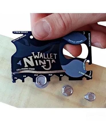 Hand Tools: Wallet Ninja – multifunkcionalni alat u formi kartice za novčanik. - at lalafo.rs — 4 Hand Tools: Wallet Ninja – multifunkcionalni alat u formi kartice za novčanik. - — 4
