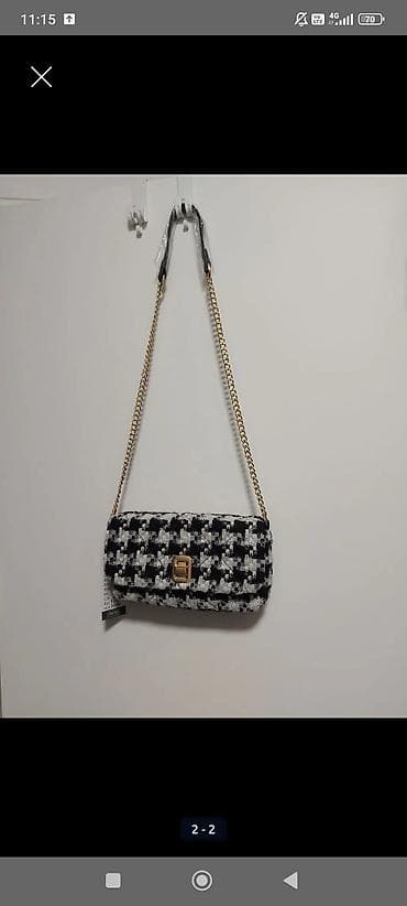 original esprit: Tweed torbica preko ramena sa lancem - Dizajn: klasični pepito at lalafo.rs — 2 original esprit: Tweed torbica preko ramena sa lancem - Dizajn: klasični pepito — 2