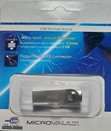 USB flash memorija 8GB NOVO. Opis proizvoda: Vrsta konekcije: USB na lalafo.rs — 3 USB flash memorija 8GB NOVO. Opis proizvoda: Vrsta konekcije: USB — 3