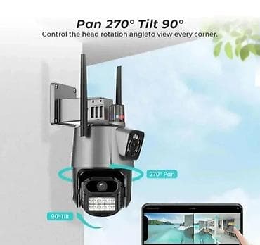 dve suknje po: Dual-lens Wi‑Fi sigurnosna kamera 4K UHD - Dva objektiva, dva ekrana na lalafo.rs — 2 dve suknje po: Dual-lens Wi‑Fi sigurnosna kamera 4K UHD - Dva objektiva, dva ekrana — 2