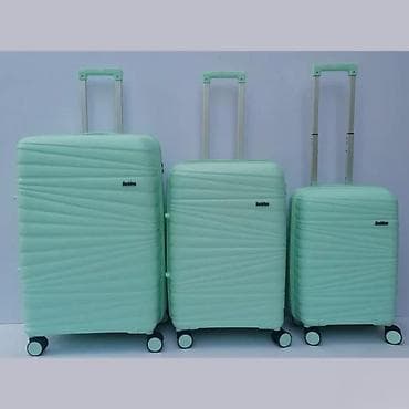 torba fashion bags: Set kofera za putovanje – 3 komada, mint zelena boja - Tvrda školjka at lalafo.rs — 1 torba fashion bags: Set kofera za putovanje – 3 komada, mint zelena boja - Tvrda školjka — 1