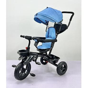 Dečiji tricikl sa rukohvatom i tendom – THEMА - 3 točka: prednji na lalafo.rs Dečiji tricikl sa rukohvatom i tendom – THEMА - 3 točka: prednji