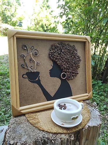 3D slika,ukrasena zrnima kafe, drveni ram Originalan i nesvakidasnji na lalafo.rs — 2 3D slika,ukrasena zrnima kafe, drveni ram Originalan i nesvakidasnji — 2