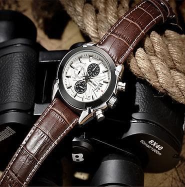 Muski rucni sat sa hronografima i datumom-Nov U ponudi crna i bela na lalafo.rs — 3 Muski rucni sat sa hronografima i datumom-Nov U ponudi crna i bela — 3