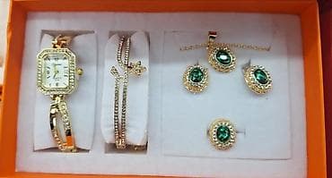 Ženski poklon set – sat, narukvica i komplet nakita - Elegantni ručni na lalafo.rs — 2 Ženski poklon set – sat, narukvica i komplet nakita - Elegantni ručni — 2