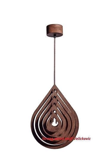 Dryers: Drvena viseća lampa – dizajnerski luster kapljastog oblika - at lalafo.rs — 1 Dryers: Drvena viseća lampa – dizajnerski luster kapljastog oblika - — 1