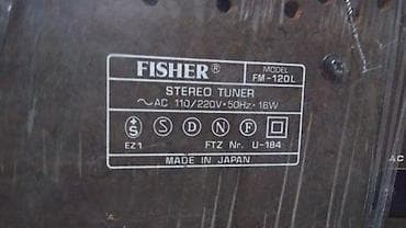 Fisher FM-120 Studio Standard AM/FM Stereo Tuner Japan ID Oglasa na lalafo.rs — 6 Fisher FM-120 Studio Standard AM/FM Stereo Tuner Japan ID Oglasa — 6