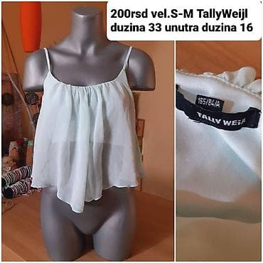 Tally Weijl damski top na bretele - Model: lagani lepršavi crop top na lalafo.rs — 1 Tally Weijl damski top na bretele - Model: lagani lepršavi crop top — 1