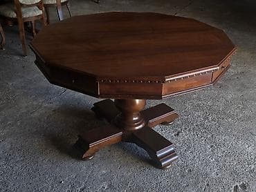 Sets of table and chairs: Drveni trpezarijski set – okrugli/višekutni sto sa 4 stolice - at lalafo.rs — 6 Sets of table and chairs: Drveni trpezarijski set – okrugli/višekutni sto sa 4 stolice - — 6