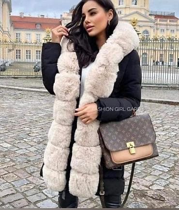 Ženska zimska jakna sa krznenim detaljima i kapuljačom - Model: duža na lalafo.rs — 1 Ženska zimska jakna sa krznenim detaljima i kapuljačom - Model: duža — 1