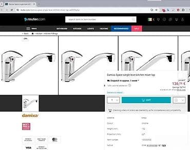 Damixa Space jednoručna kuhinjska mešalica - Tip: slavina za na lalafo.rs Damixa Space jednoručna kuhinjska mešalica - Tip: slavina za