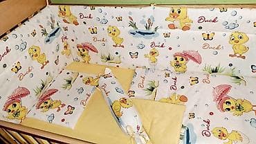 Posteljina i ogradica za krevetac.Cena 3500 din na lalafo.rs — 5 Posteljina i ogradica za krevetac.Cena 3500 din — 5