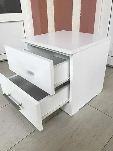 🤍 Noćni ormarić 2F – beli 🤍 ✔ Izrađen od najkvalitetnije EGGER na lalafo.rs — 5 🤍 Noćni ormarić 2F – beli 🤍 ✔ Izrađen od najkvalitetnije EGGER — 5