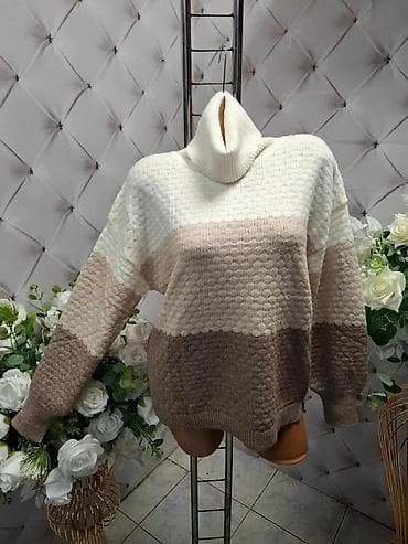 🔥Džemper sa rol kragnom – ženski, blok boje - Topao pleteni model sa na lalafo.rs — 2 🔥Džemper sa rol kragnom – ženski, blok boje - Topao pleteni model sa — 2