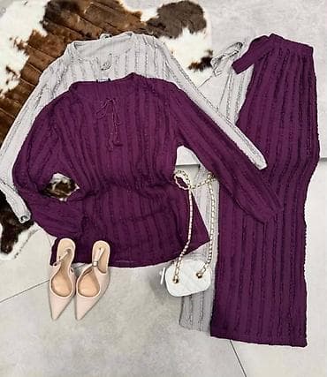 Dvod delni ženski komplet – pletena bluza i suknja/pantalone sa na lalafo.rs — 1 Dvod delni ženski komplet – pletena bluza i suknja/pantalone sa — 1