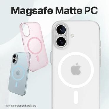 Maska Magsafe Matte PC za iPhone 16 6.1 plava. Uz brzu dostavu i at lalafo.rs — 1 Maska Magsafe Matte PC za iPhone 16 6.1 plava. Uz brzu dostavu i — 1