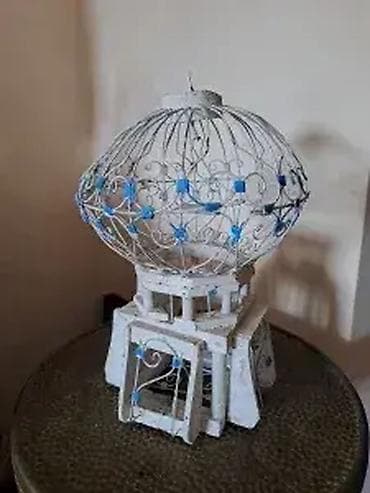 Antiques: Stari, rucno pravljen kavez za pticu. Visina je 23cm at lalafo.rs — 2 Antiques: Stari, rucno pravljen kavez za pticu. Visina je 23cm — 2