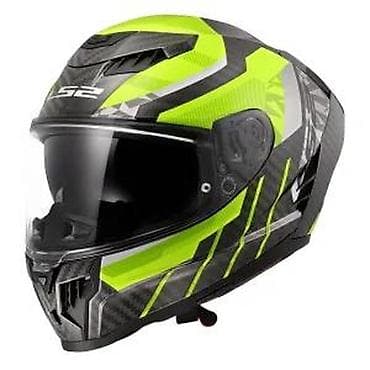 cepaci za drva: LS2 integralna motociklistička kaciga – karbonska školjka, crno/neon na lalafo.rs — 7 cepaci za drva: LS2 integralna motociklistička kaciga – karbonska školjka, crno/neon — 7