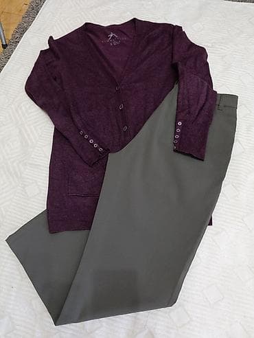 Women's Clothing: Esprit pantalone u kompletu sa burgundi kardiganom. M veličina at lalafo.rs — 1 Women's Clothing: Esprit pantalone u kompletu sa burgundi kardiganom. M veličina — 1