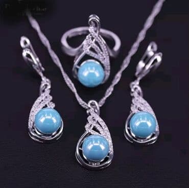 Set: Minđuše, Ogrlica, Privezak, Materijal: Biser, Cirkon na lalafo.rs Set: Minđuše, Ogrlica, Privezak, Materijal: Biser, Cirkon