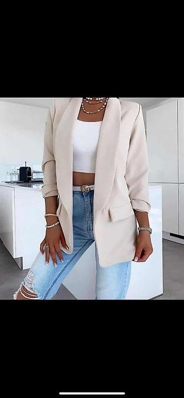 Other: Ženski elegantni sako – jednoredni, bez kopčanja, sa klasičnim at lalafo.rs — 5 Other: Ženski elegantni sako – jednoredni, bez kopčanja, sa klasičnim — 5