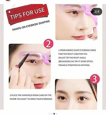 Šablon za oblikovanje obrva – set - Univerzalni plastični šablon za na lalafo.rs — 4 Šablon za oblikovanje obrva – set - Univerzalni plastični šablon za — 4