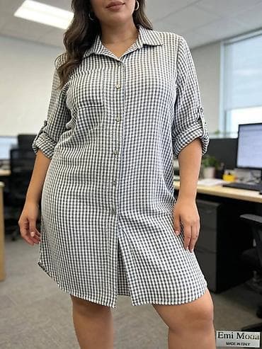 Košulja-haljina Emi Moda, Made in Italy – model 2204 - Kroj: ravna na lalafo.rs — 6 Košulja-haljina Emi Moda, Made in Italy – model 2204 - Kroj: ravna — 6