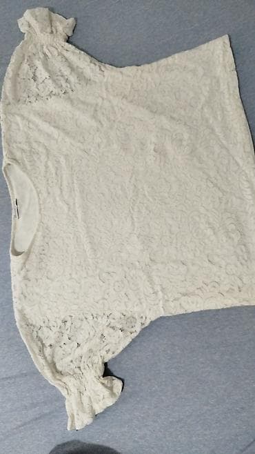 Zara Woman Basic Collection čipkana bluza - Model: bela/ekru čipkana na lalafo.rs — 1 Zara Woman Basic Collection čipkana bluza - Model: bela/ekru čipkana — 1