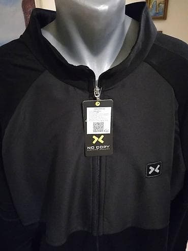 Izuzetno veliki muski duks sa kragnom No Copy u broj 6XL Crni na lalafo.rs — 2 Izuzetno veliki muski duks sa kragnom No Copy u broj 6XL Crni — 2