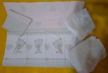 Posteljina za krevetac za bebe devojčice Meda roze sadrži: dva at lalafo.rs — 5 Posteljina za krevetac za bebe devojčice Meda roze sadrži: dva — 5