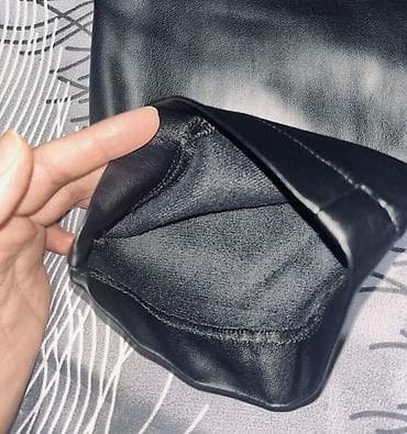 pantalone butiku ali: Crne ženske pantalone od eko-kože - Materijal: meka, glatka eko-koža na lalafo.rs — 5 pantalone butiku ali: Crne ženske pantalone od eko-kože - Materijal: meka, glatka eko-koža — 5