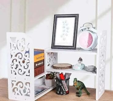 Podesiva bela polica za sto – dekorativna i funkcionalna - na lalafo.rs — 6 Podesiva bela polica za sto – dekorativna i funkcionalna - — 6