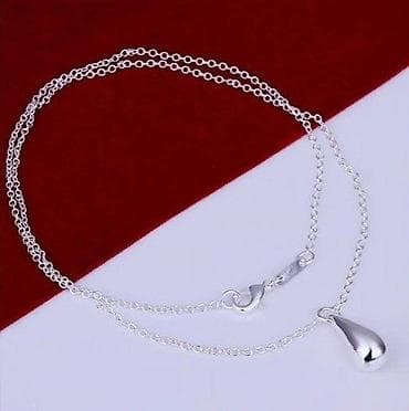 Srebrna ogrlica 925 – kapljica - Materijal: srebro finoće 925 na lalafo.rs Srebrna ogrlica 925 – kapljica - Materijal: srebro finoće 925