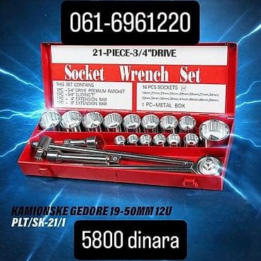 Komplet gedora za kamione – 3/4" pogon, 21 delova (PLT/SK-21/1) - 16 na lalafo.rs — 1 Komplet gedora za kamione – 3/4" pogon, 21 delova (PLT/SK-21/1) - 16 — 1
