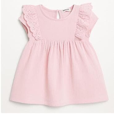 Mango dečija haljina bez rukava u nežno roze boji. Model sa okruglim at lalafo.rs Mango dečija haljina bez rukava u nežno roze boji. Model sa okruglim