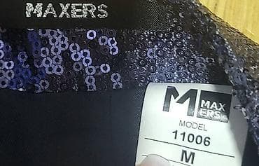 Maxers suknja od šljokica, teget boje M veličine. Veoma efektna. Nema na lalafo.rs — 2 Maxers suknja od šljokica, teget boje M veličine. Veoma efektna. Nema — 2