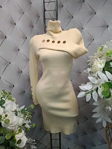 Pletene ženske haljine s dugim rukavima i rol-kragnom - Kroj na lalafo.rs — 8 Pletene ženske haljine s dugim rukavima i rol-kragnom - Kroj — 8