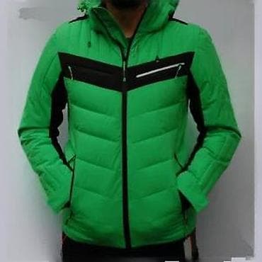 kom sa etiketom: Muška zimska jakna – zelena/crna - Sportski kroj sa panelima od at lalafo.rs — 8 kom sa etiketom: Muška zimska jakna – zelena/crna - Sportski kroj sa panelima od — 8