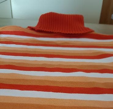 Ženski džemper s rol-kragnom, na pruge u nijansama crvene na lalafo.rs — 3 Ženski džemper s rol-kragnom, na pruge u nijansama crvene — 3