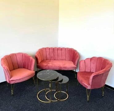 Stilske garniture: Shell set ( 2 fotelje + dvosed ) ✨ -Cena za set : 430€ Pojedinačno na lalafo.rs — 11 Stilske garniture: Shell set ( 2 fotelje + dvosed ) ✨ -Cena za set : 430€ Pojedinačno — 11
