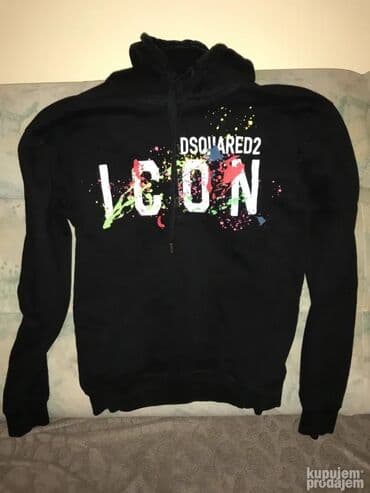 Duks, M, Dsquared2, bоја - Crna, Sa kapuljačom na lalafo.rs Duks, M, Dsquared2, bоја - Crna, Sa kapuljačom