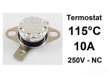 Termostat KSD301 – 115°C, 250V/10A, NC (normalno zatvoren) - Tip na lalafo.rs Termostat KSD301 – 115°C, 250V/10A, NC (normalno zatvoren) - Tip