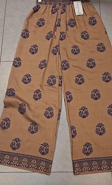 Ženske široke pantalone sa etno printom sa elastičnim pojasem sa na lalafo.rs Ženske široke pantalone sa etno printom sa elastičnim pojasem sa