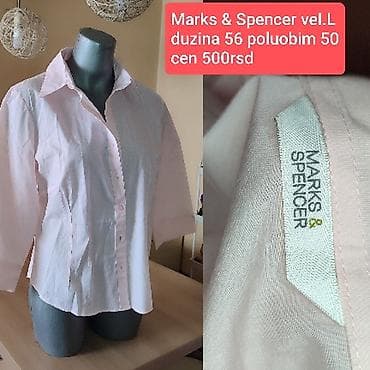kom sa etiketom: Marks & Spencer košulja, ženska - Veličina: L (UK 14) - Boja at lalafo.rs — 1 kom sa etiketom: Marks & Spencer košulja, ženska - Veličina: L (UK 14) - Boja — 1