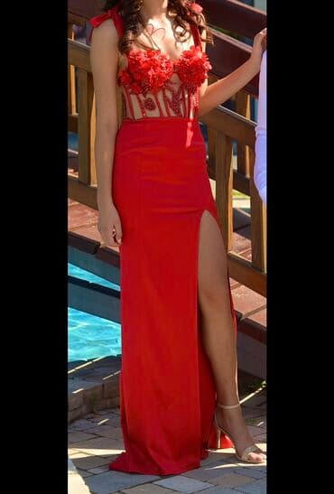 M, bоја - Crvena, Večernji, maturski, Na bretele na lalafo.rs M, bоја - Crvena, Večernji, maturski, Na bretele